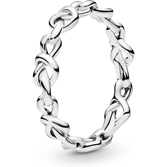 Pandora Jewelry - Pandora Knotted Hearts Stackable Ring Sterling Silver Size 6.25